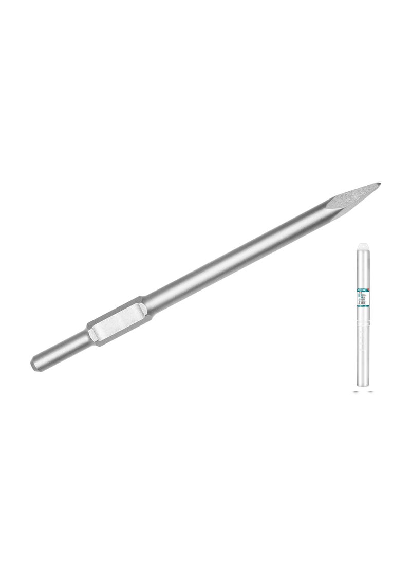 توتال إزميل سداسي الرأس من توتال للخرسانة والطوب والجدران الإسمنتية، بمقاس ٣٠ × ٤٠٠ ملم، يتميز بمقاومة عالية للتآكل وصلابة مرتفعة - Image 1